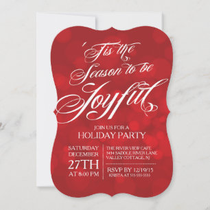 Invitación Tis elegante la celebración de días festivos