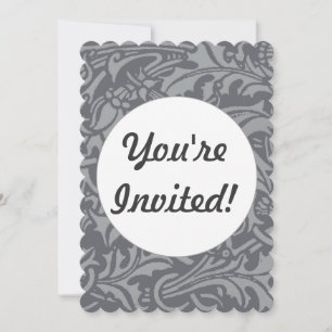 Invitación Tistle escocés Knot William Morris Style