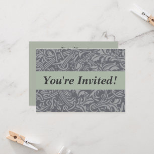 Invitación Tistle escocés Knot William Morris Style