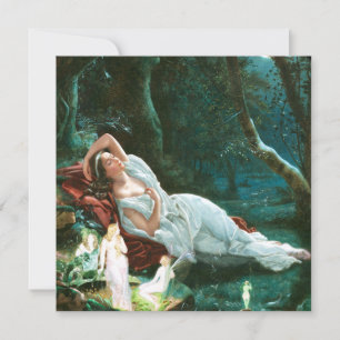 Invitación Titania durmiendo a la luz de la luna - Arte Simmo