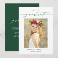 Título de Graduación con Letra Caprichosa Verde 20
