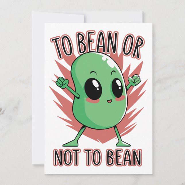 Invitación To bean or not to bean (Anverso)