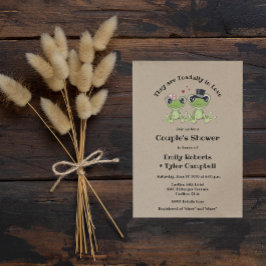Invitación ©Toadally in Love Frog Couple Wedple Shower