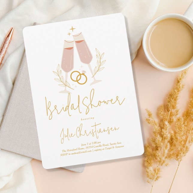 Invitación Toast Celebration Bridal Shower (Subido por el creador)