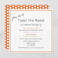 Toast el Fiesta moderno de la cena de Acción de Gr