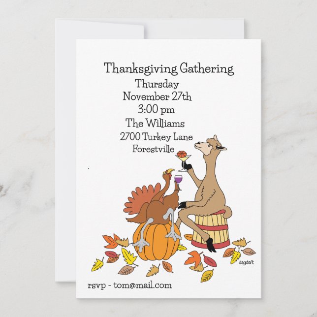 Invitación Toast the Season (Anverso)