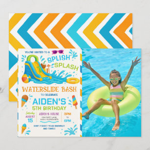 Invitación Toboágua Bash Editable Foto de Toboágua