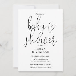 Invitación Toda la fiesta de baby shower de guión lindo géner