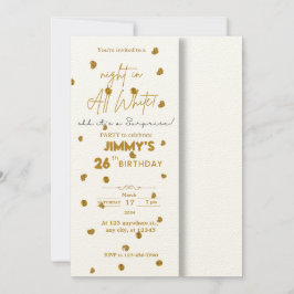 Invitación Toda la sorpresa de White