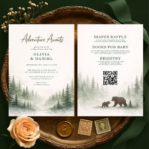 Invitación Toda una aventura espera a las parejas en el baby