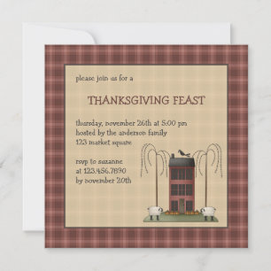 Invitación Todas ellas bendiciones ・ Casa de ovejas y salmuer