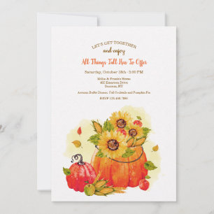 Invitación Todas las cosas caen