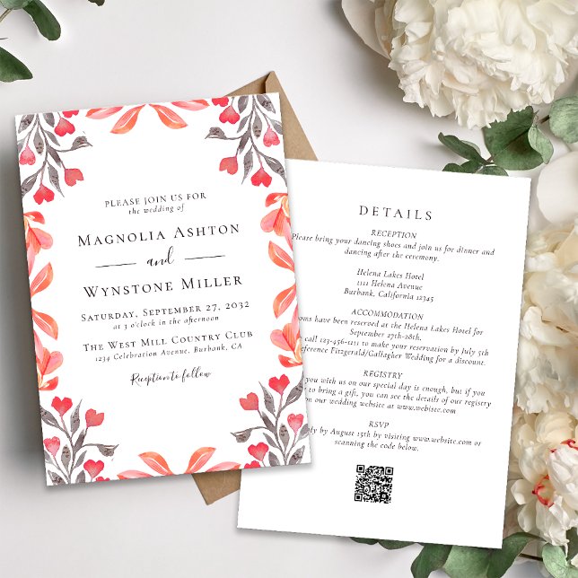 Invitación Todas las flores en un Boda (Subido por el creador)