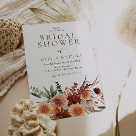 Invitación Todas las temporadas Divina Boho Floral Bridal Sho