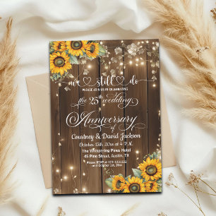 Invitación Todavía hacemos 25° Aniversario Boda