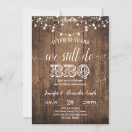 Invitación Todavía hacemos el aniversario de la barbacoa Boda