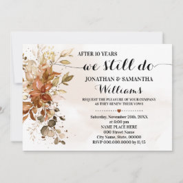 Invitación Todavía hacemos el aniversario del Boda de otoño d