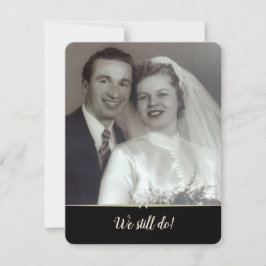 Invitación Todavía hacemos el voto boda renovación fotograma