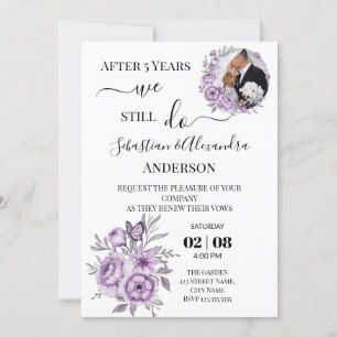 Invitación Todavía renovamos votos de boda aniversario invit