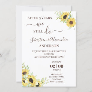 Invitación Todavía renovamos votos de renovación de boda Aniv