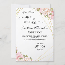Invitación Todavía renovamos votos de renovación de boda Aniv