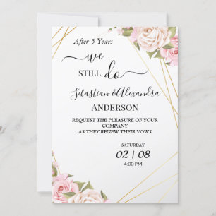 Invitación Todavía renovamos votos de renovación de boda Aniv