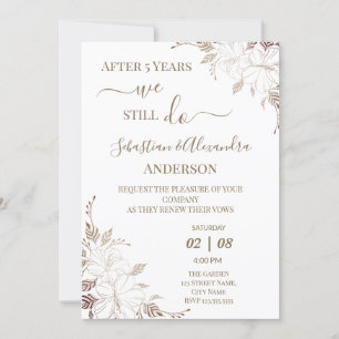 Invitación Todavía renovamos votos de renovación de boda Aniv