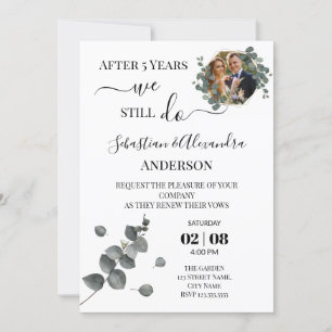 Invitación Todavía renovamos votos de renovación de boda Aniv