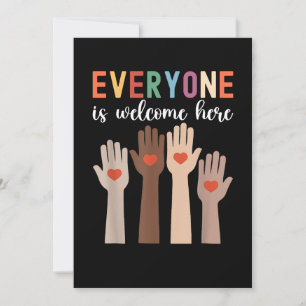 Invitación Todo El Mundo Es Bienvenida Aquí, Profesor Idaho.