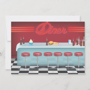 Invitación Todo el restaurante americano