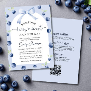 Invitación Todo en un Baby Shower Chica de Berry Berry Sweet