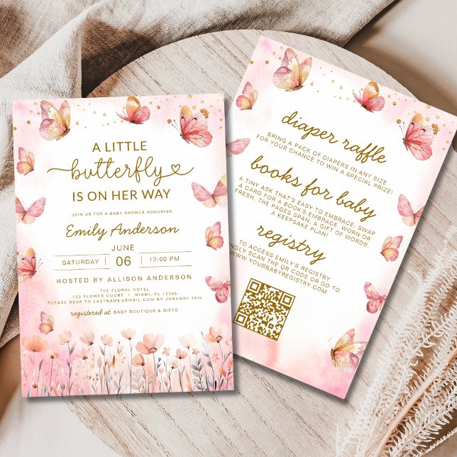 Invitación Todo en un Chica de código QR Baby Shower de marip (Subido por el creador)