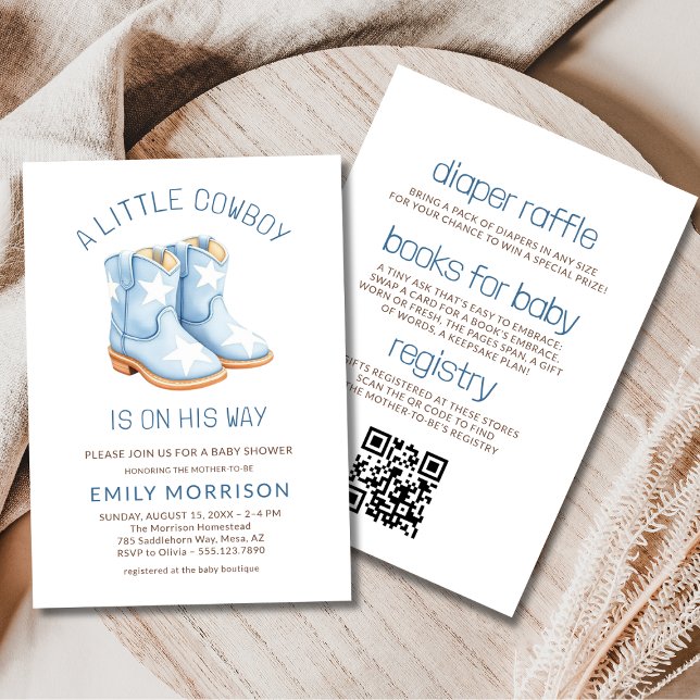 Invitación Todo en un pequeño niño de la casa azul Baby Showe (Subido por el creador)