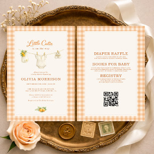 Invitación Todo en una Dulce y Pequeña Fiesta de Baby Shower 