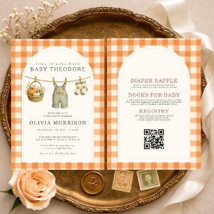 Invitación Todo en una lluvia de amor niño Baby Shower de cua