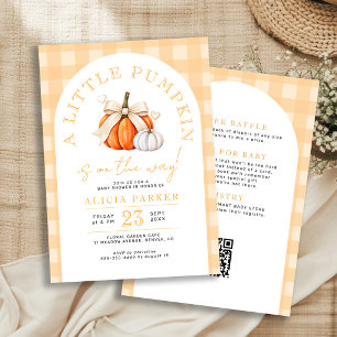 Invitación Todo en una pequeña calabaza otoño baby shower