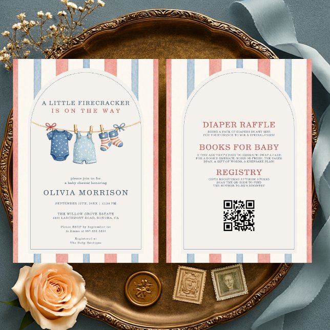 Invitación Todo en una pequeña ducha de bebé petardo (Subido por el creador)