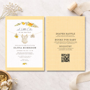Invitación Todo en una pequeña y adorable ducha de bebé a cua