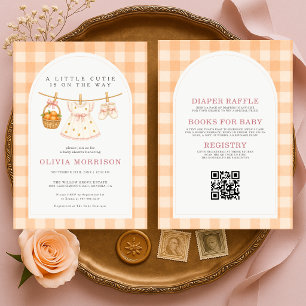 Invitación Todo en una pequeña y adorable niña, fiesta de beb