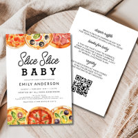 Todo en una rebanada de bebé pizza Baby Shower