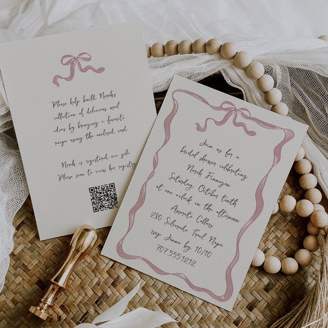 Invitación Todo en una romántica ducha de novia escrita a man (Subido por el creador)