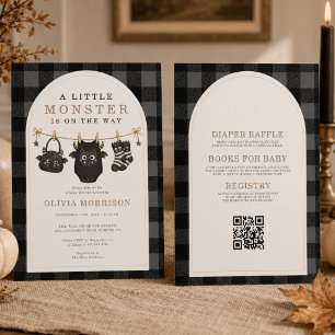 Invitación Todo en una sola línea de ropa para bebé de pequeñ