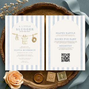 Invitación Todo en una sola pequeña ducha de bebé para bebé S
