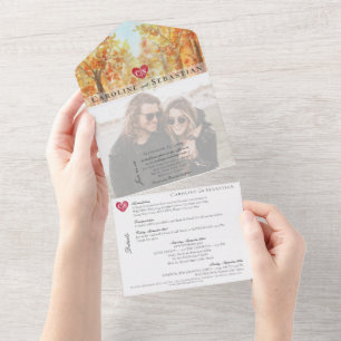 Invitación Todo En Uno Adventure Begin Rocky Mountain Destination Wedding