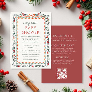 Invitación Todo en uno, alegre y pequeño baño de bebé con laz