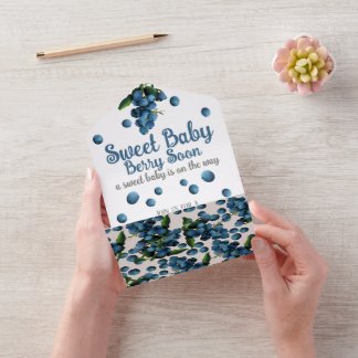 Invitación Todo En Uno All in One Baby Shower Invite