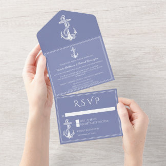 Invitación Todo En Uno Anclaje náutico