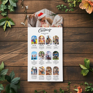 Invitación Todo En Uno Año en revisión 13 saludos de Personalizados Colla