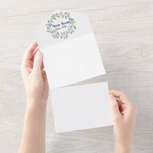 Invitación Todo En Uno Año nuevo (desgarro)