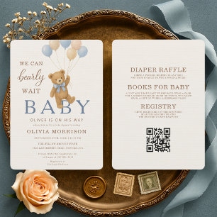 Invitación Todo en uno, apenas podemos esperar, baby shower